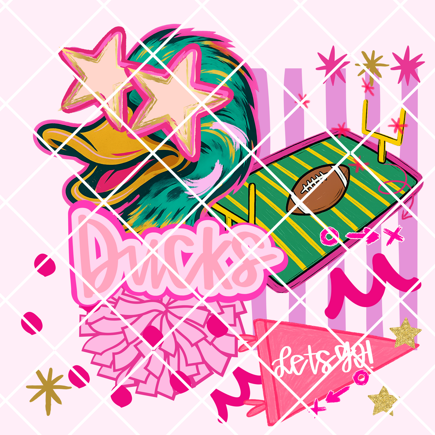 Pink preppy ducks