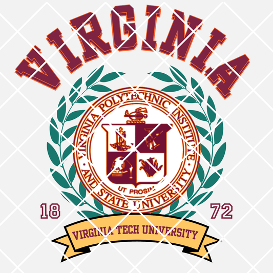 Vintage crest Virginia tech