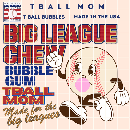 Big League Tball Mom PNG